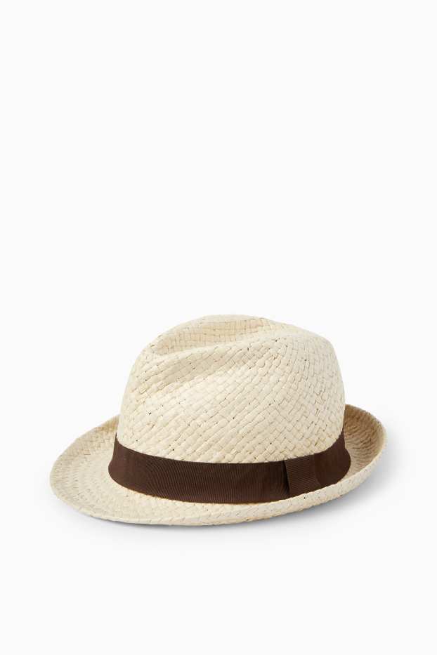 Uomo - Cappello di paglia - beige