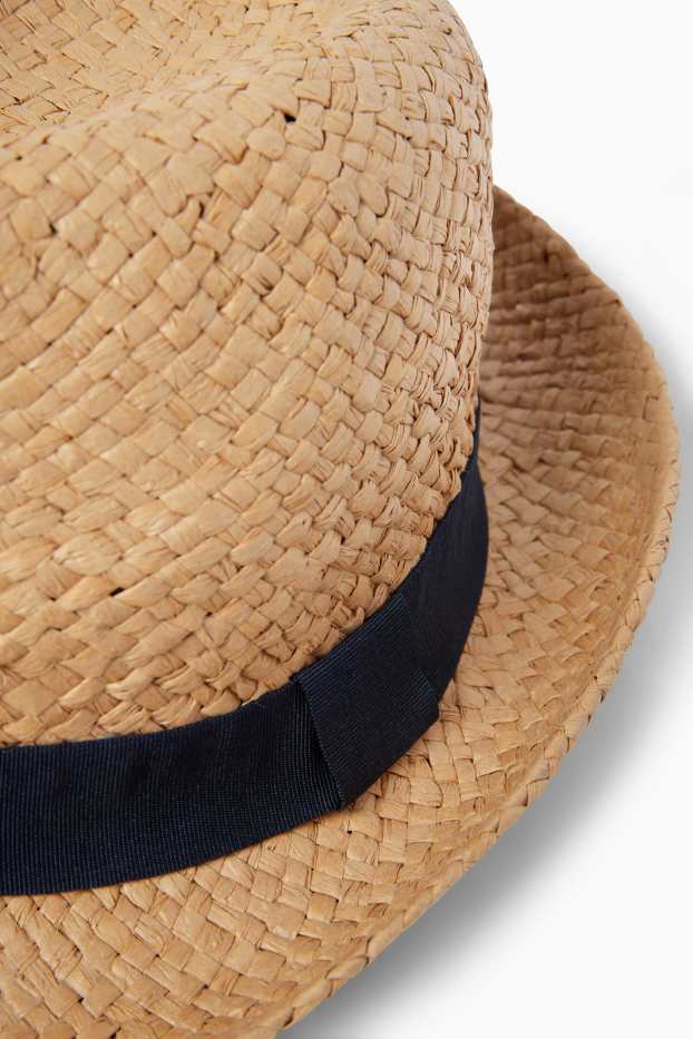 Men - Straw hat - light brown