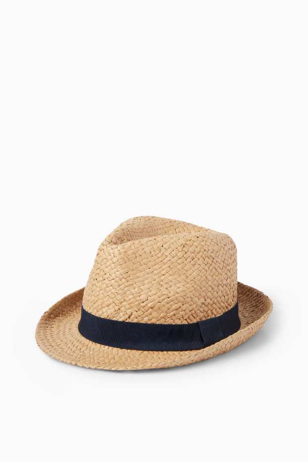 Men - Straw hat - light brown