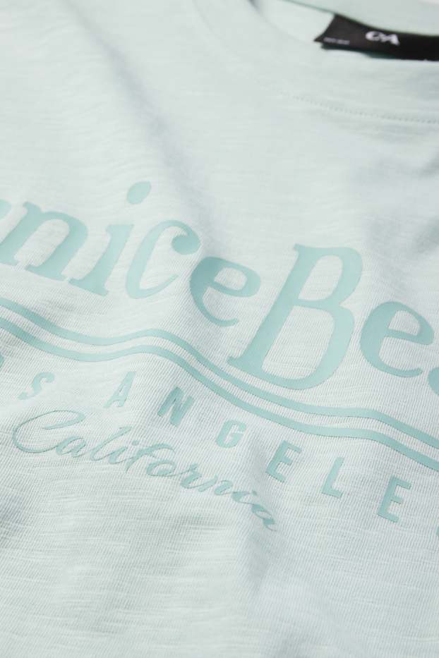 Home - Samarreta de mànigues curtes - regular fit - verd menta