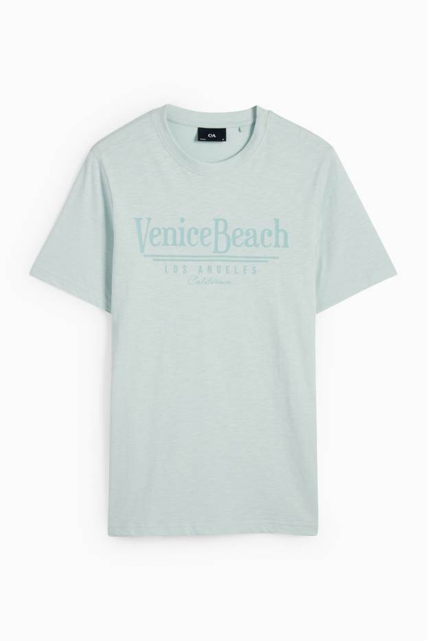 Home - Samarreta de mànigues curtes - regular fit - verd menta