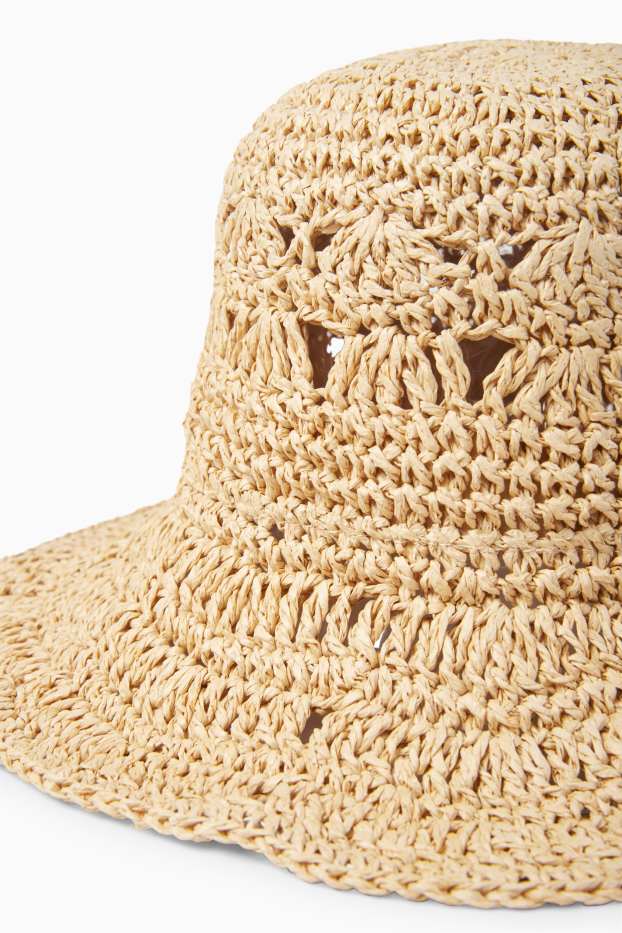 Femmes - Chapeau de paille - beige