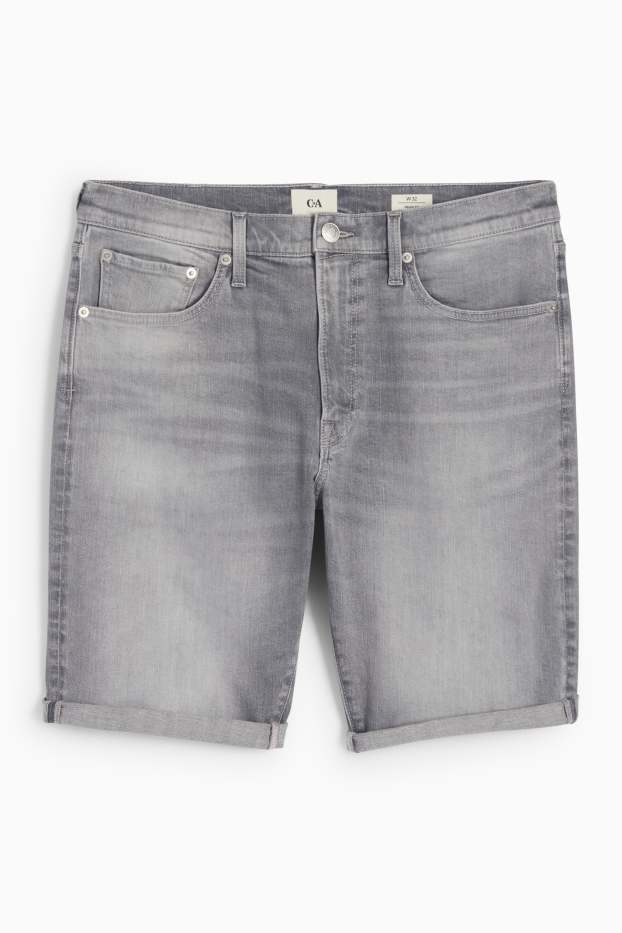 Herren - Jeans-Shorts - helljeansgrau