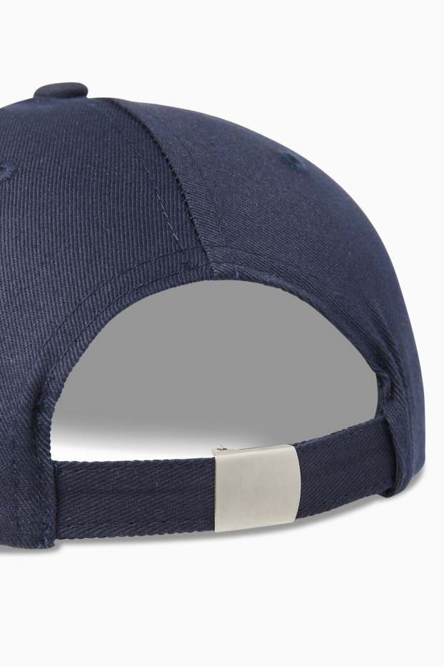 Hommes - Casquette - bleu foncé