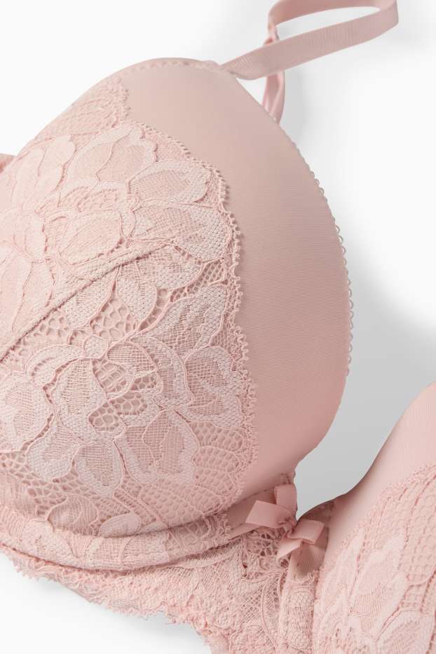 Dames - BH met beugels - FULL COVERAGE - voorgevormd - roze
