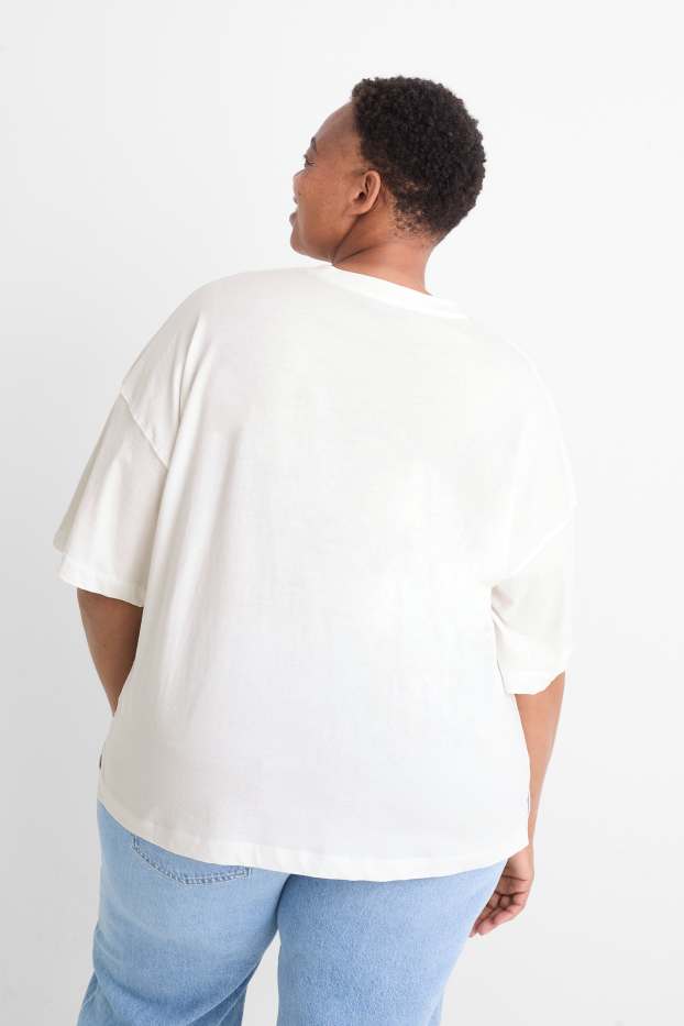 Femmes - T-shirt - oversize - blanc