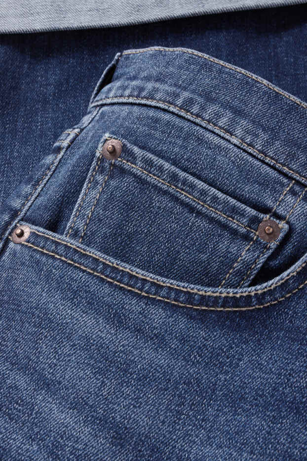 Herren - Jeans-Shorts - dunkeljeansblau