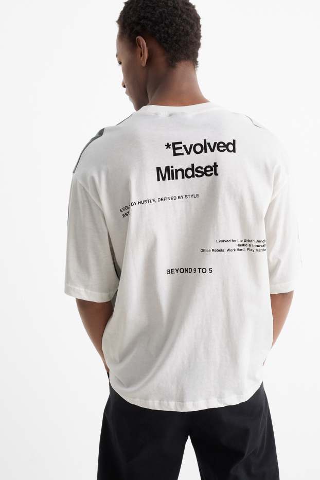 Herren - T-Shirt - Oversized - hellgrau