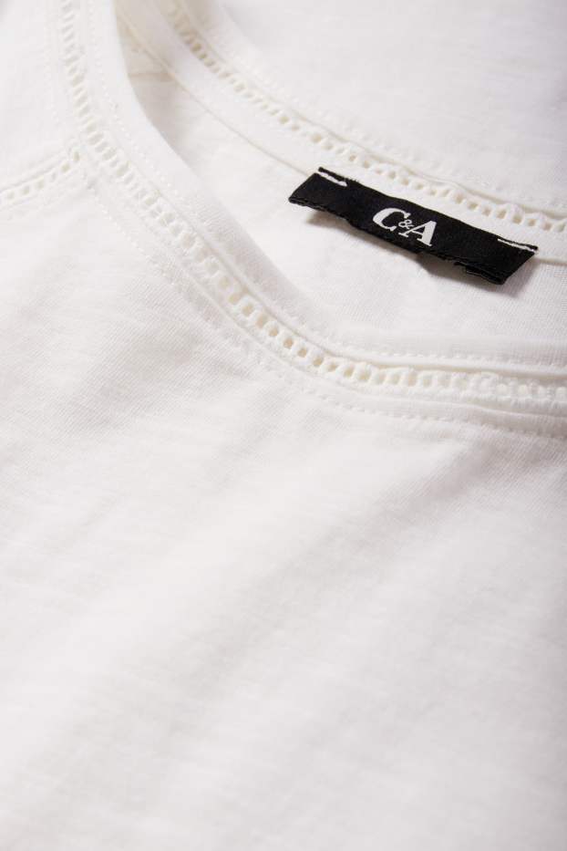 Dames - T-shirt - regular fit - wit