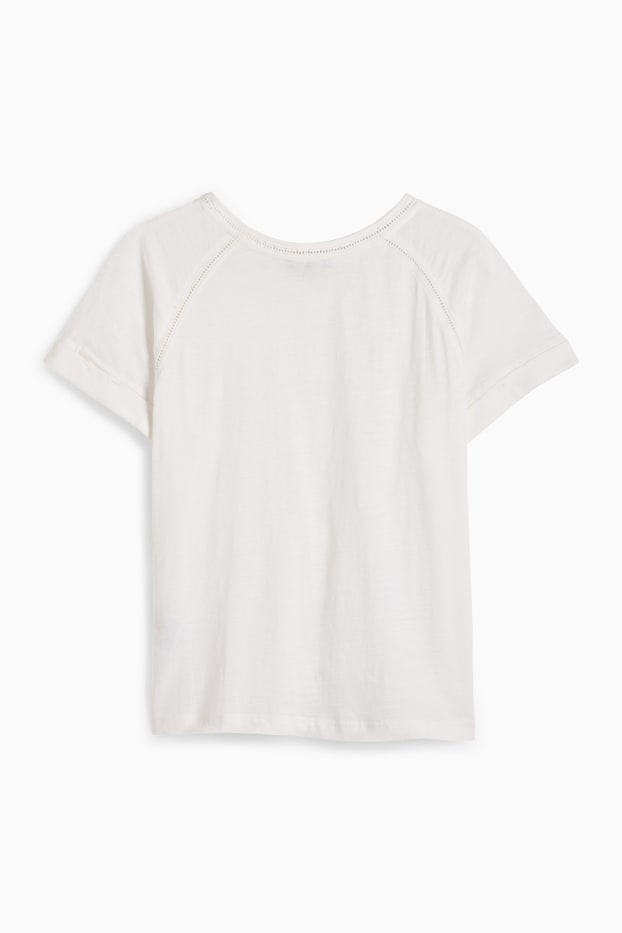 Dames - T-shirt - regular fit - wit