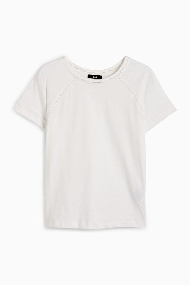 Dames - T-shirt - regular fit - wit