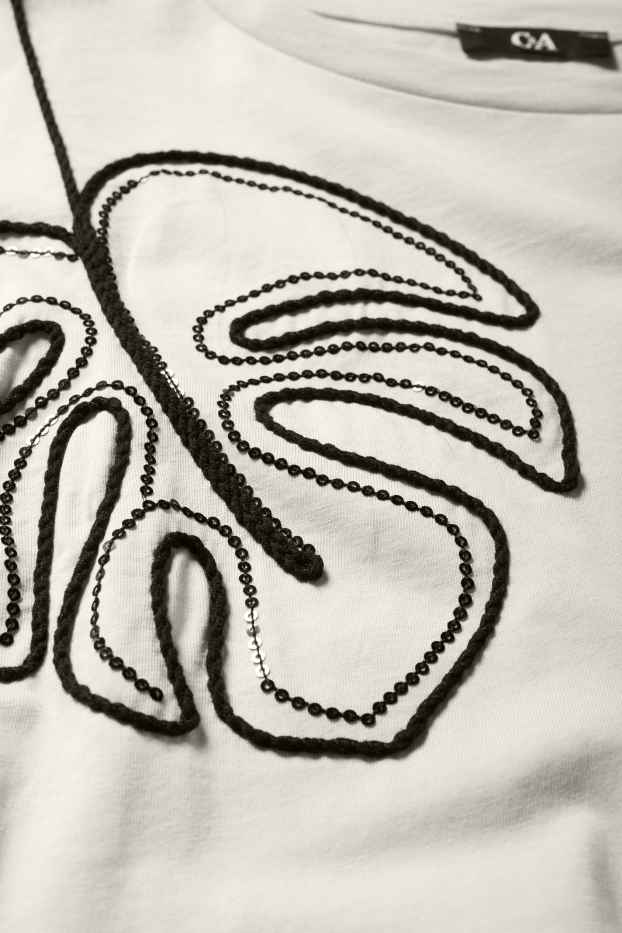 Femei - Tricou - regular fit - bej deschis