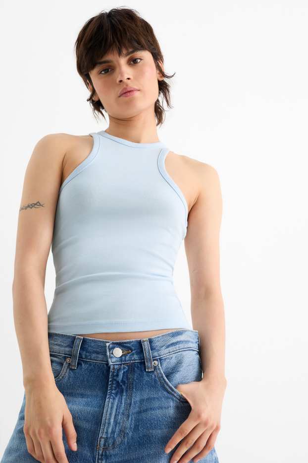 Femmes - Caraco - bleu clair