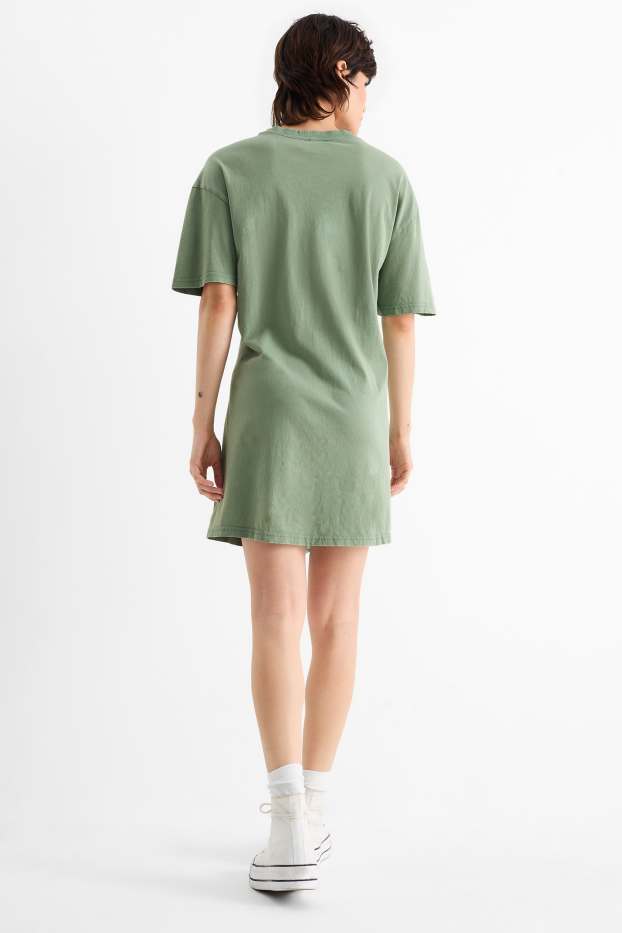 Donna - Vestito a t-shirt - verde