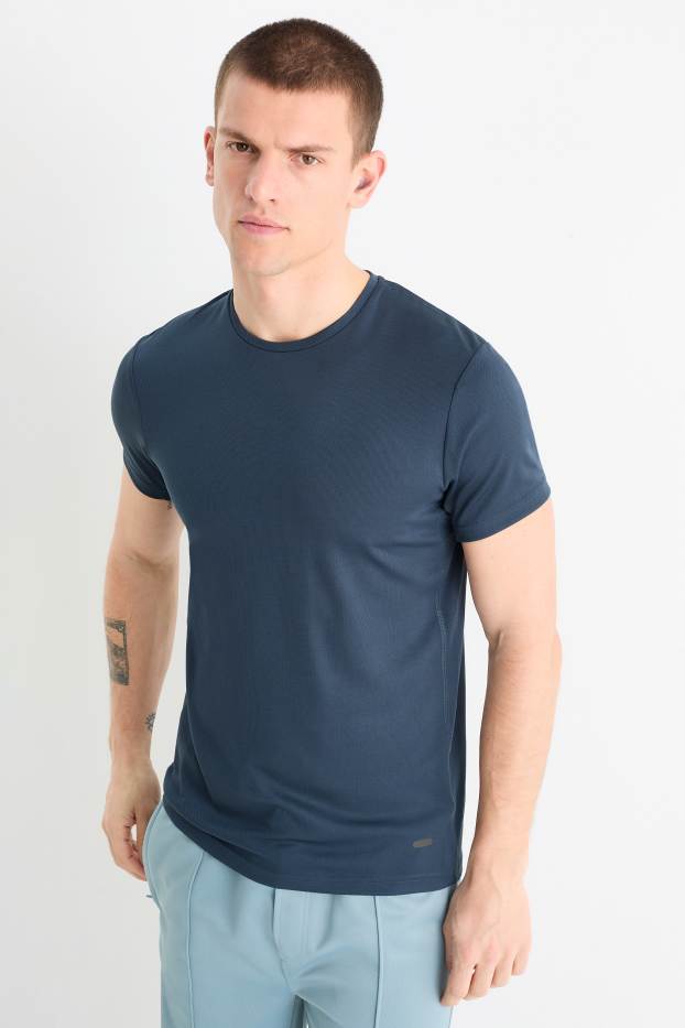 Hommes - Haut de sport - regular fit - bleu foncé