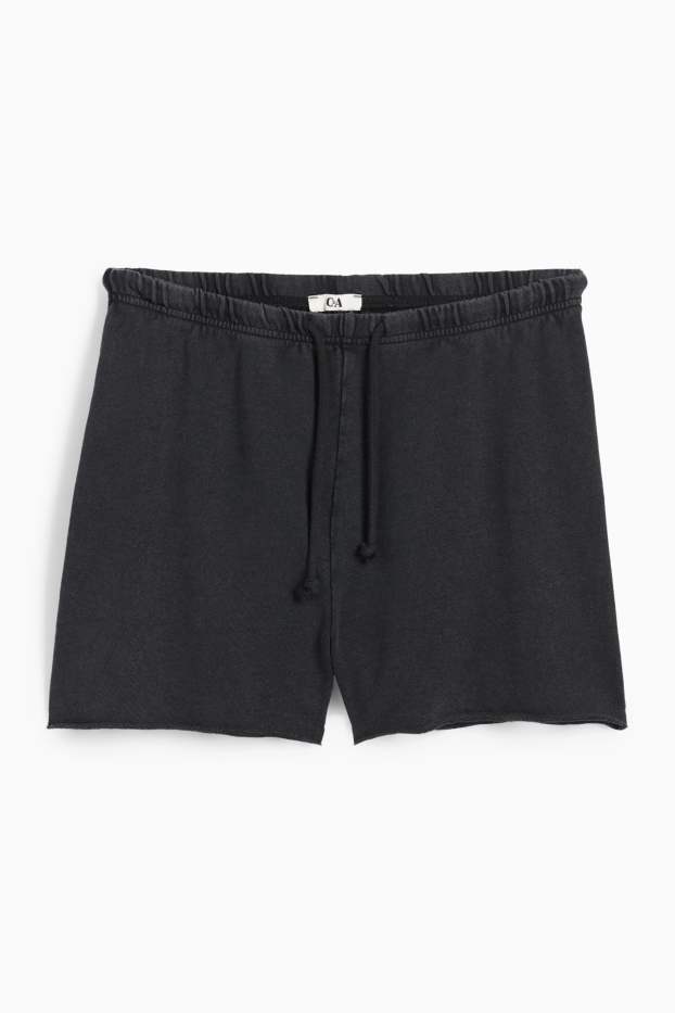 Donna - Shorts di felpa - nero