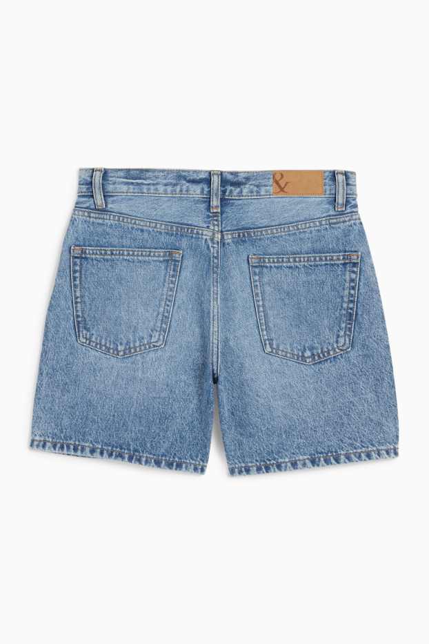 Femmes - Short en jean - mid-waist - jean bleu