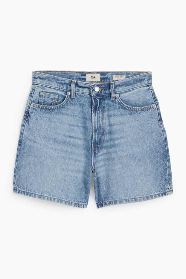 Femmes - Short en jean - mid-waist - jean bleu