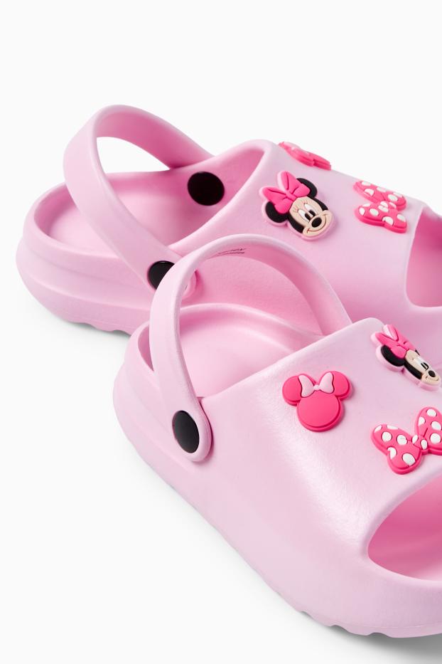 Kinderen: meisjes - Minnie Mouse - clogs - fuchsiarood