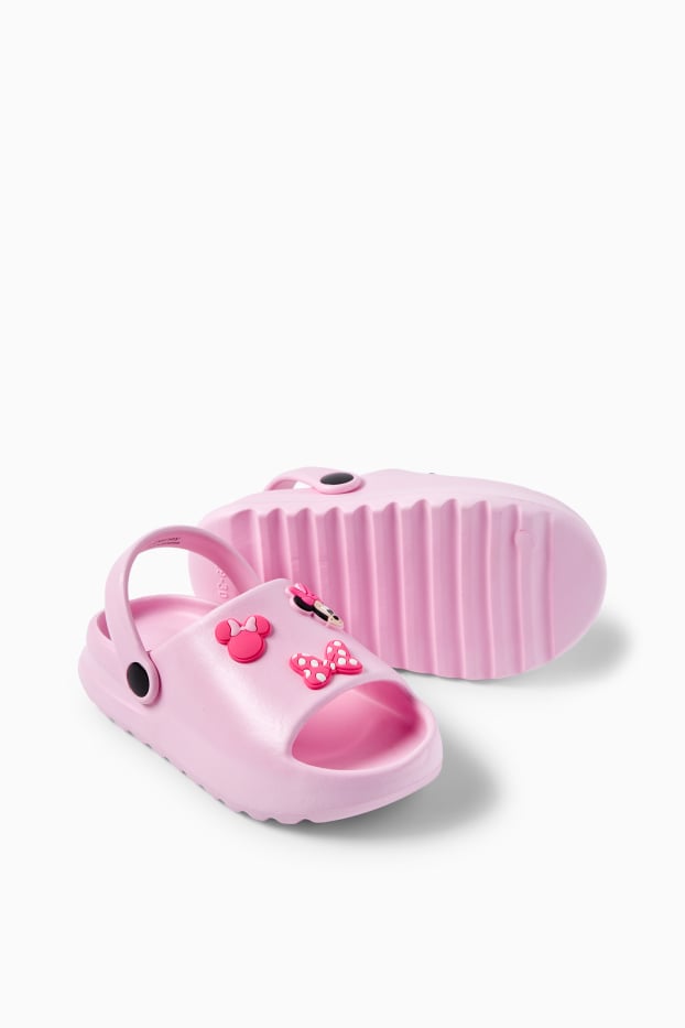 Kinderen: meisjes - Minnie Mouse - clogs - fuchsiarood