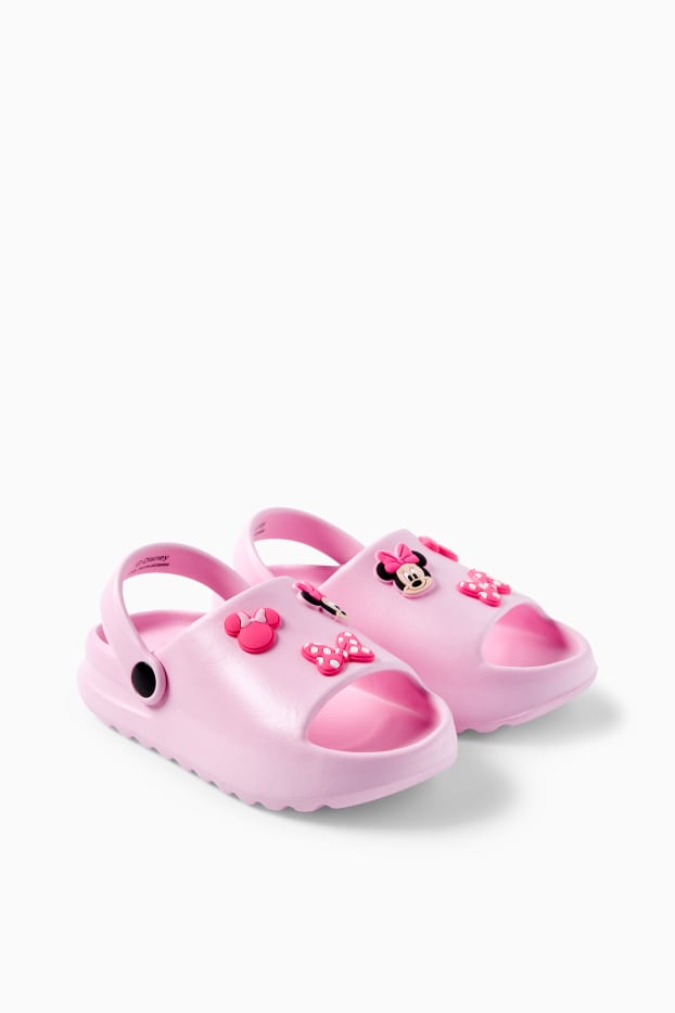 Kinderen: meisjes - Minnie Mouse - clogs - fuchsiarood