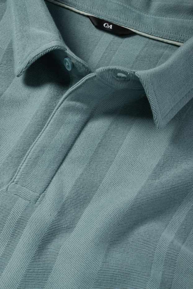 Hommes - Polo - finition texturée - vert