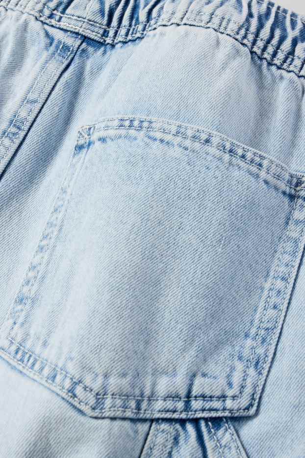 Kinder Jungen - Jeans-Bermudas - helljeansblau