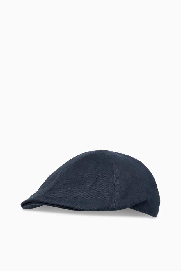Heren - Flat cap - donkerblauw