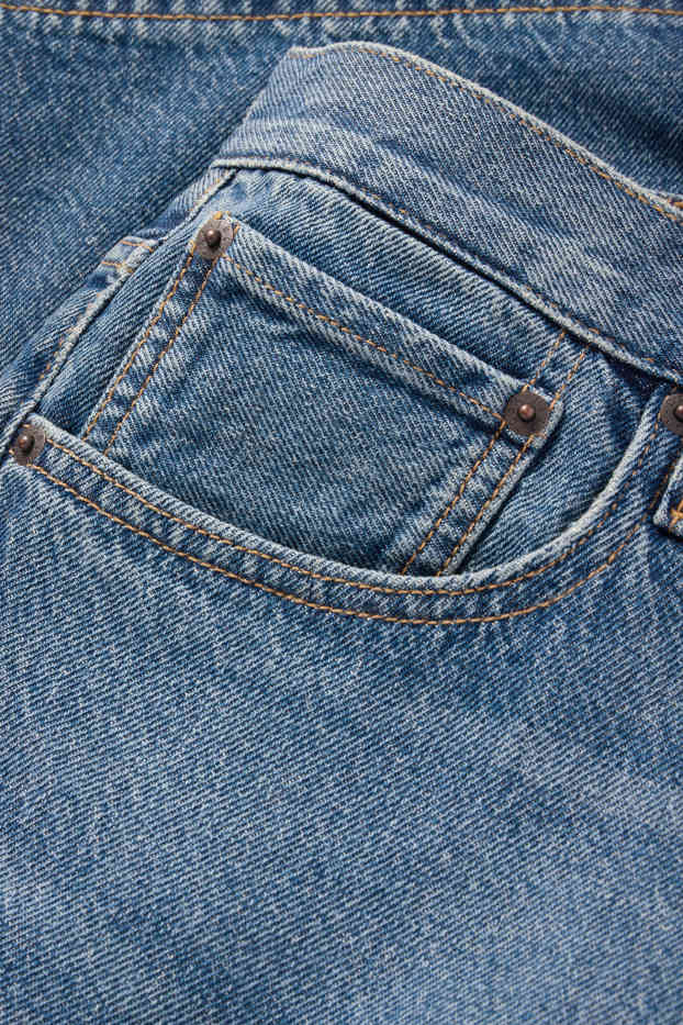 Heren - Korte spijkerbroek - jeansblauw