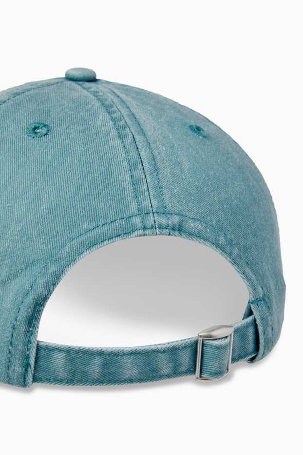 Hommes - Casquette en jean - turquoise