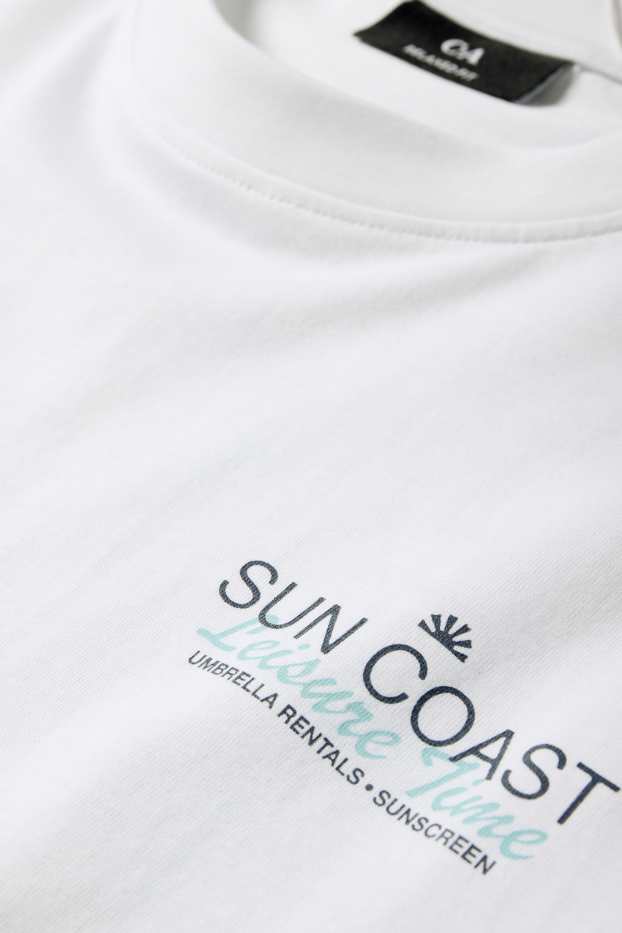 Herren - T-Shirt - Relaxed Fit - weiß