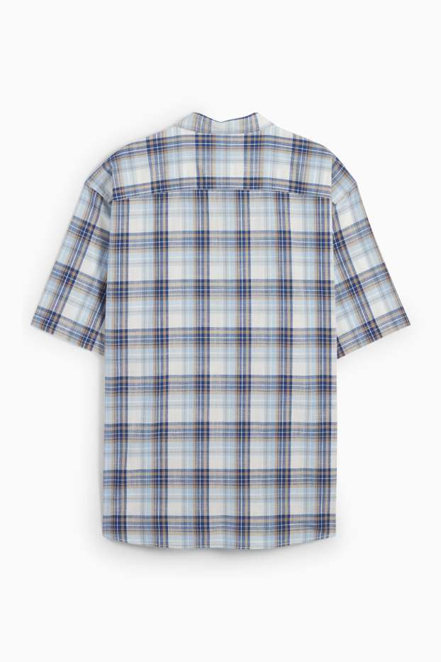 Herren - Hemd - Regular Fit - Kent - kariert - blau