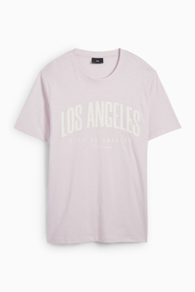 Hommes - T-shirt - regular fit - violet clair