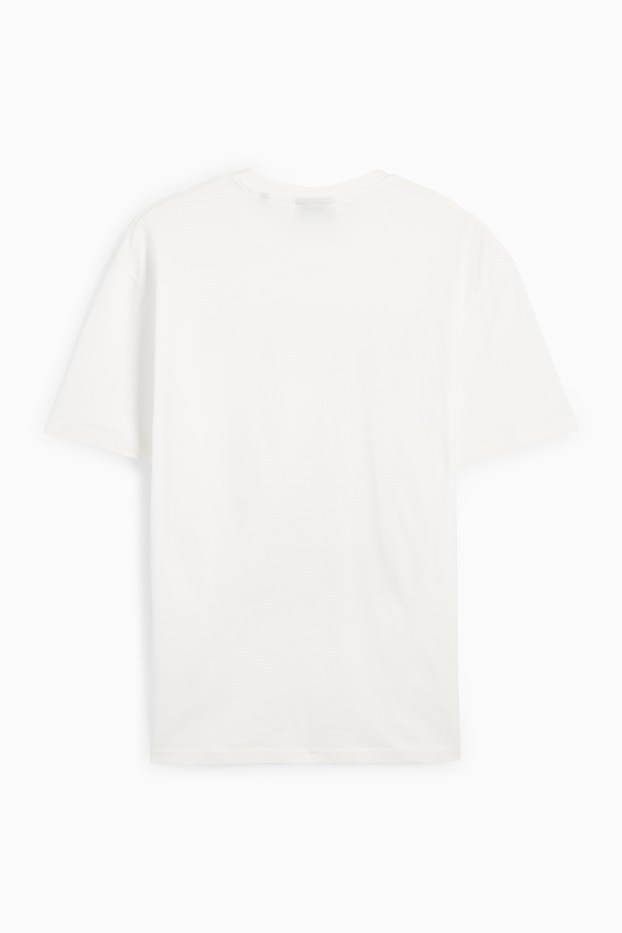 Herren - T-Shirt - Relaxed Fit - weiß