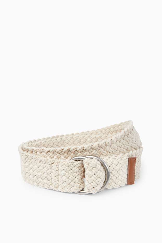 Hommes - Ceinture - beige clair
