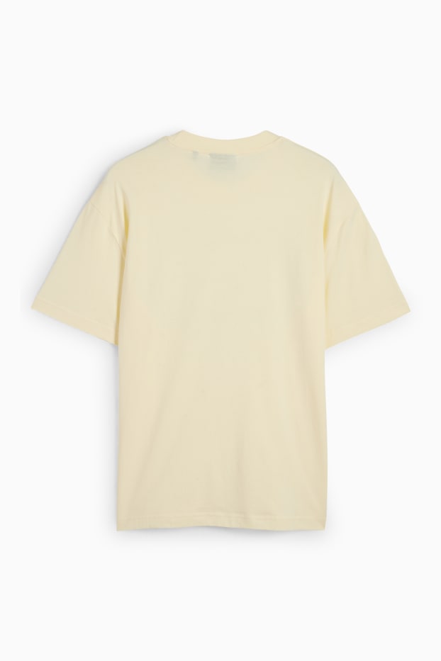 Uomo - T-shirt - relaxed fit - giallo chiaro
