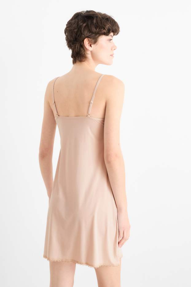Damen - Unterkleid - hellbeige