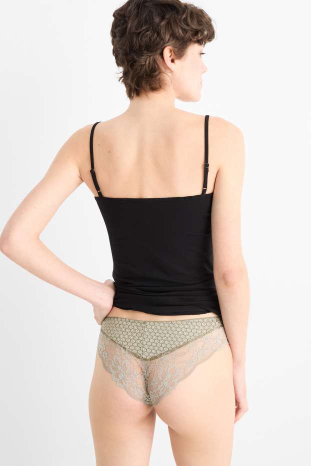 Dames - Set van 3 - slip - groen