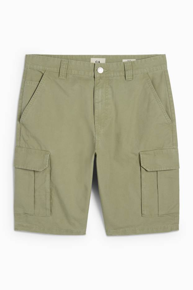 Hommes - Short cargo - vert clair