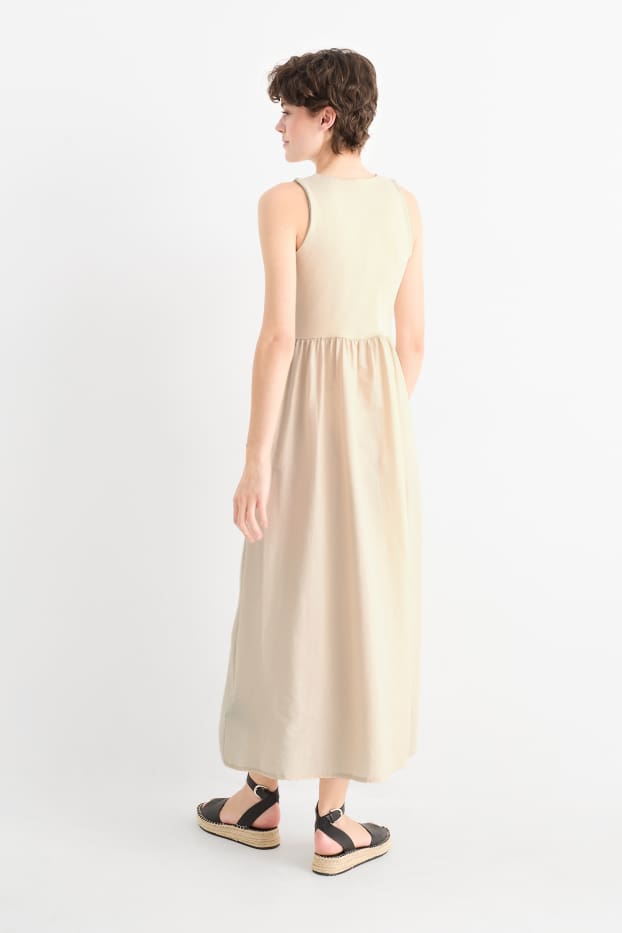Femei - Rochie fit & flare - bej deschis