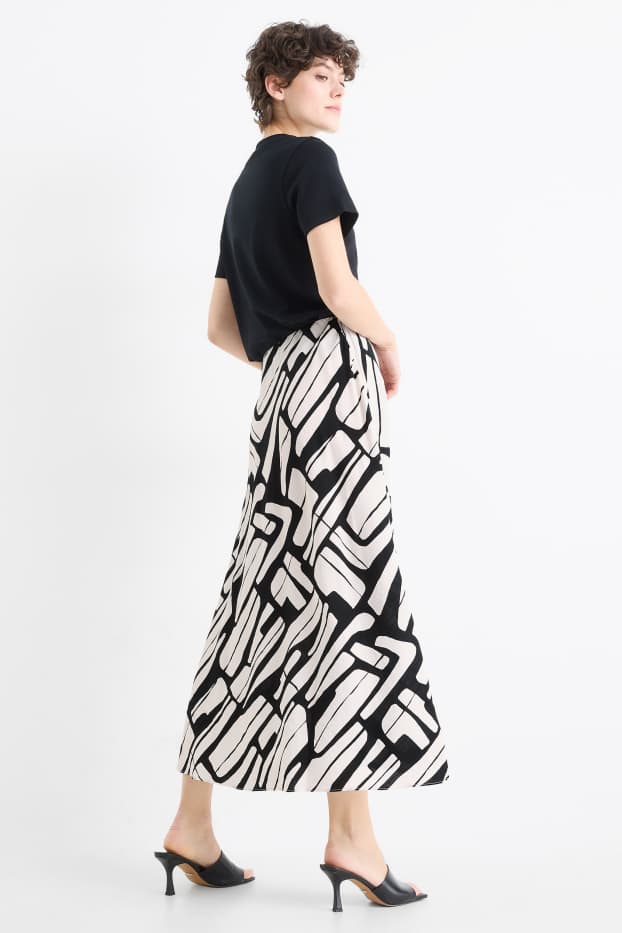 Dona - Faldilla - amb motiu - negre/blanc