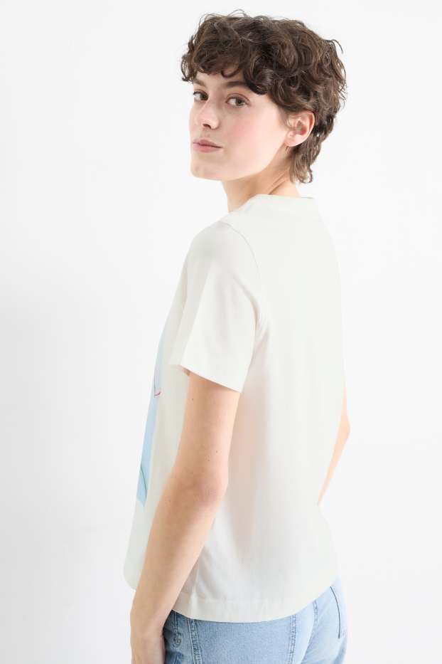 Donna - T-shirt - regular fit - bianco