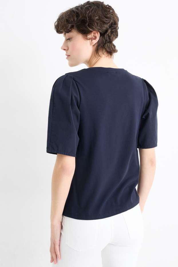 Women - T-shirt - regular fit - dark blue