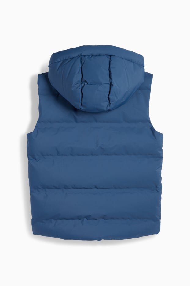 Enfants garçons - Doudoune sans manches à capuche - déperlante - bleu