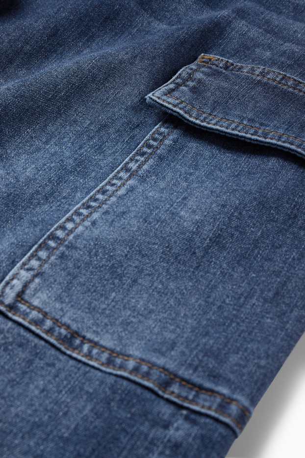 Herren - Jeans-Bermudas - LYCRA® - dunkeljeansblau