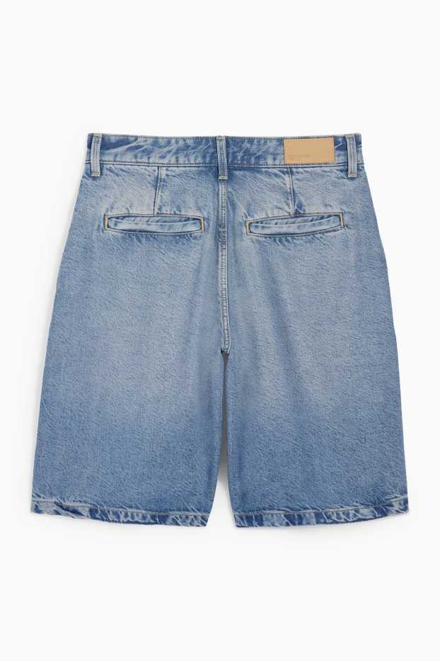Femmes - Bermuda en jean - mid waist - jean bleu clair