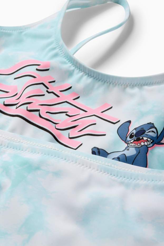 Bambine - Lilo & Stitch - bikini - LYCRA® XTRA LIFE™ - 2 pezzi - turchese