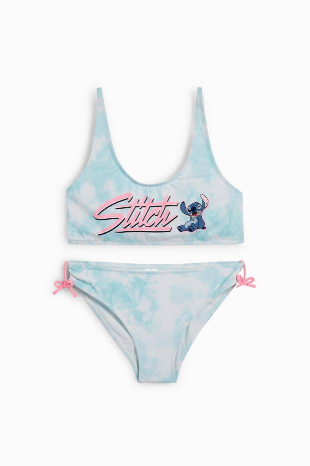 Bambine - Lilo & Stitch - bikini - LYCRA® XTRA LIFE™ - 2 pezzi - turchese