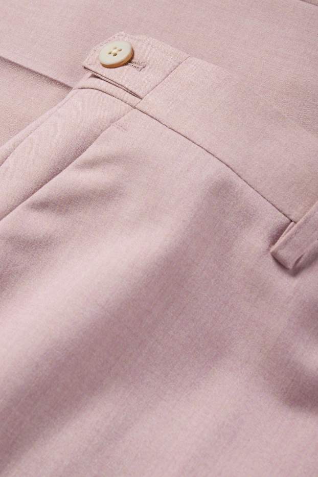 Hommes - Pantalon de costume - regular fit - matière extensible - violet clair