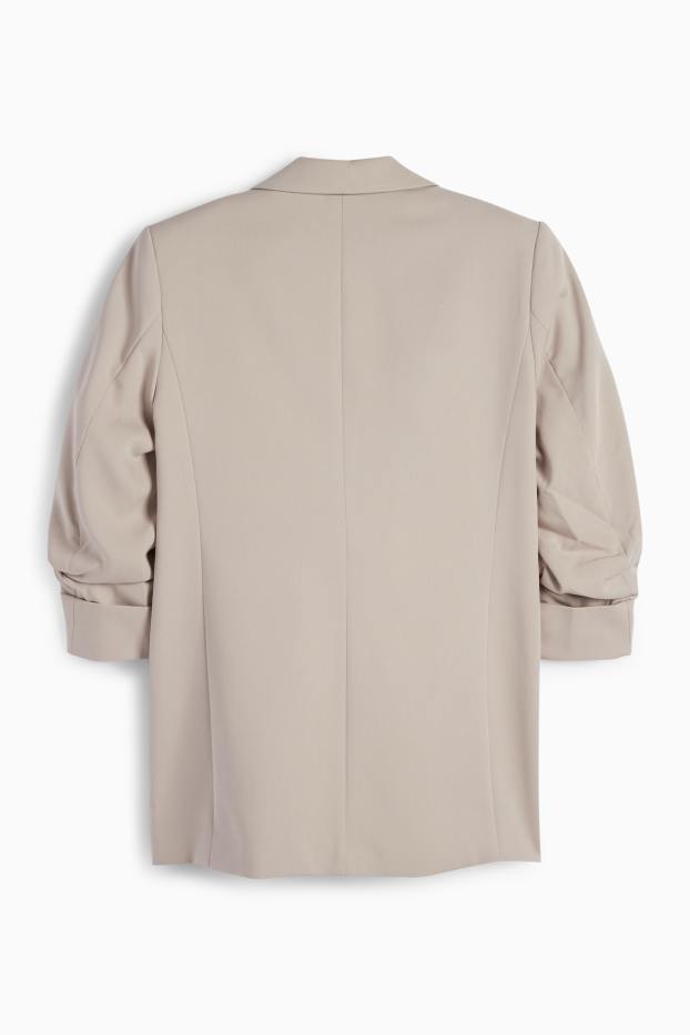 Donna - Blazer lungo business - relaxed fit - beige chiaro